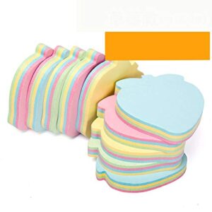 ZCHING Notas autoadesivas, 100 folhas/bloco, 10 blocos/pacote em caixa, fácil de postar para escola, negócios, família, ótimo material de escritório (em forma de morango)
