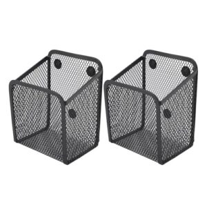Zerodis Suporte Magnético para Caneta, Organizador de Malha de Metal para Geladeira, Armário e Mesa, Mantenha Seus Artigos de Papelaria Arrumados e Elegantes (2 pacotes)