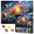 1000 Pieces Jigsaw Puzzles for Adults Space Stars Planets, Universe Galaxy Puzzle for Adults, Children and Elderly, Infinity Galaxies Jigsaw Puzzles 1000 Pieces, Sturdy Pieces Challenging Family Game