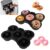 2 moldes de rosca de silicone para fritadeira a ar 8QT-10QT, forma de donut reutilizável para assar, panela antiaderente para bagel de 5 cavidades, acessórios de fritadeira a ar para Ninja Double