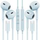 2 unidades de fones de ouvido USB C para iPhone 16/15 fones de ouvido de telefone com microfone e controle de volume HiFi estéreo tipo C para Galaxy S23/S22/S21/S20/Ultra Note 10/20, para Pixel 7/6/6a