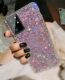 4youcase Capa com glitter rosa para Samsung Galaxy A17 5G, linda capa de telefone fina para Samsung Galaxy A17 5G com diamantes brilhantes e brilhantes