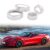 Acabamento do anel da tampa do botão de volume do ar condicionado para carro, compatível com Chevy Corvette C7 2014-2019 Tampa do botão de controle de volume do interruptor de ar condicionado
