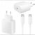 Adaptador branco rápido USB C 45W com cabo USB-C compatível com Samsung Galaxy S23 Ultra/S23+/S23/S22 Ultra/S22/S21/S20/A52/A53/A72/A13/Note 20/Note 10, Galaxy Tab S8/S7