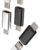 Adaptador de carregador USB C fêmea para micro USB macho (pacote com 3) cabo tipo C conversor de conector de alimentação compatível com Samsung Galaxy S6 S7 edge+ Active Note4 A7 A11 Adaptador de