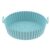 AGSYFFD Frigideira de silicone Air Fryer de 22 cm com forro de fritadeira a ar de silicone, antiaderente, acessórios reutilizáveis para forno, bandeja redonda de silicone para fritadeira a ar livre de 5 a 8 litros ou maiores (azul)