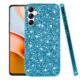 Anlalish Capa de telefone compatível com Samsung A54 5G, capa à prova de choque antiarranhões para Samsung Galaxy A54 5G Glitter Fundas Capa acessórios de proteção (azul)