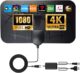 Antena de TV 2025 digital interna e externa – suporta 8K 4K 1080P, antena HDTV de longo alcance de 3.500 km, para Smart TV, HDTV amplificada para cabo coaxial de canal gratuito – 8 m