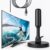 Antena Digital TV Interna Externa Amplificada HDTV 4K UHF | VHF | FM, Resistente A Água, Compatível Com Samsung, LG, Philco, APC, Philips, Smart TV, Led, LCD, 3D, Cabo 5 Metros, Com Imã – Premium