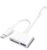 Apple USB-C e Lightning para cartão SD e TF e leitor USB para iPhone 15/14/13/12/11/XS/XR/X/8 7 6 5, MacBook Pro M1 Air, iPad Pro/Air, iMac, Galaxy S23/S22 (Branco-2)
