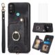Asuwish Capa de telefone para Motorola Moto E20/E30/E40 capa carteira com protetor de tela de vidro temperado e alça de pulso RFID suporte de cartão de crédito anel acessórios XT2155 2021 mulheres