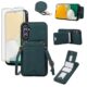 Asuwish Capa de telefone para Samsung Galaxy A13 5G capa carteira com protetor de tela de vidro e alça transversal para pulso suporte de cartão acessórios celulares A04S M13 G5 A 13 2022 13A A135G SM
