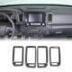 Bekantogy Capa decorativa para ventilação de ar condicionado para console central compatível com Nissan Frontier 2022-2024 acessórios adesivos decorativos para ventilação de ar condicionado (aparência