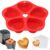 BMSQOFD Frigideira a ar de silicone para muffin, molde de coração para mordida de ovo para assar no forno, 1 peça com 100 sacos de mini formas de muffin, forma de bolo, bandeja para forros de