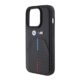BMW Capa para iPhone 15 Pro ao 16 Pro Max, couro PU fibra de carbono, listras tricolores, MagSafe integrado, design oficial BMW, antichoque, exclusiva, garantia de 1 ano (IPHONE 15 PRO MAX)