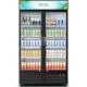 BODEGA Refrigerador de 2 portas com visor de porta de vidro, refrigerador vertical para bebidas com luz LED suave