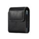 Bolsa de cintura masculina para smartphone com compartimento para cartão compatível com Samsung Galaxy Z Flip 7/6/5/4/3/2/5G, suporte de cinto de couro para celular, pacote de cinto, bolsa de mão