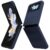 BonYonka Capa para Samsung Galaxy Z Flip 4, capa protetora rígida de policarbonato fino, antiarranhões, à prova de choque, azul