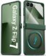 BXYJY Capa para Samsung Galaxy Z Flip 7 com protetor de dobradiça, fina, compatível com MagSafe, protetor de tela frontal, translúcido, resistente, à prova de choque, capa protetora para Galaxy Z Flip