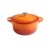 Caçarola – Caçarola redonda de esmalte de porcelana rígida com cobertura antiaderente, panela de sopa de 20 cm, laranja