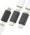 Cabo adaptador USB C macho para Lightning fêmea (pacote com 3) para Apple para iPhone15 Pro Max para iPad 10, Air4/5, Mini6, Pro 12,9, compatível com Samsung Galaxy S22 S23 Z Flip tipo C conversor de
