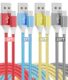 Cabo USB para USB C, pacote com 4 (3/3/6/10 pés), carregador tipo C, cabo de carregamento rápido 3A Nylon trançado Android para Samsung Galaxy S24 S23 S22 S21, Pixel, Moto G, cinza, para iPhone 15/16