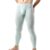 Calça legging masculina de seda térmica esportiva elástica respirável, Verde, M