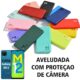 Capa Capinha Case Compatível Galaxy M12 Aveludada com Proteção de Câmera M12 Galaxy Várias Cores