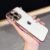 Capa de acrílico transparente para iPhone 16 Pro | Borda colorida galvanizada | Capa rígida antiamarelamento | Design traseiro cristalino 16 cm – Rosa