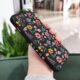 Capa de celular com estampa de flores para Xiaomi Poco F7 X7 M6 X6 F6 M5S F5 X5 M5 F4 X4 M4 F3 M3 Pro C40 4G 5G GT, capa de sílica líquida, preta, para Poco X4 Pro 5G