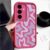 Capa de celular com estampa para Samsung Galaxy S25 Edge S24 S23 S22 Ultra S24 FE A17 A16 A56 A26 A36 A55 A54 A15 A35 5G, capa macia A161 rosa choque, para Samsung A26 5G