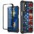 Capa para celular Samsung Galaxy A36 5G com protetor de tela de vidro temperado de camada dupla híbrida de TPU macio e resistente, capa protetora à prova de choque para Samsung A36-5G de 6,7 polegadas