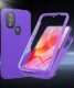 Capa para Moto G Play 2023 | Moto G Pure | Moto G Power 2022: Capa protetora de silicone à prova de choque com protetor de tela integrado – Capa protetora de TPU resistente de camada dupla fina à