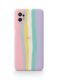 Capa para Motorola Moto G32 com Listras Coloridas, Design Pastel, Rosa, Amarelo, Verde e Lilás, Proteção Total