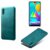 Capa para Samsung Galaxy A01,Proteção contra quedas,Casca de volta de cor sólida simples,Design de couro de imitação de plástico-Green