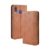 Capa para Samsung Galaxy M20,Retro Flip magnético,Caso de telefone de couro PU,Design de carteira com 3 slots de cartão e 1 clipe de dinheiro -Brown