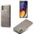 Capa para Samsung Galaxy M40,Proteção contra quedas,Casca de volta de cor sólida simples,Design de couro de imitação de plástico-Gray