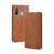 Capa para Samsung Galaxy M40,Retro Flip magnético,Caso de telefone de couro PU,Design de carteira com 3 slots de cartão e 1 clipe de dinheiro -Brown