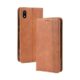Capa para Xiaomi Redmi 7A,Retro Flip magnético,Caso de telefone de couro PU,Design de carteira com 3 slots de cartão e 1 clipe de dinheiro -Brown