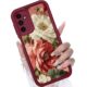 CASBST Capa para Samsung Galaxy A36 5G, design criativo de flores para meninas e mulheres, capa de silicone líquido, moldura mais grossa à prova de choque e resistente a arranhões para Samsung A36