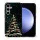casesok Capa para Samsung Galaxy S25 FE, capa rígida de camada dupla + capa de telefone de silicone, proteção total à prova de choque para Samsung Galaxy S25 FE – árvore de Natal retrô festiva