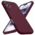CellEver Capa de silicone resistente para iPhone 16 [proteção da câmera] [revestimento antióleo] proteção militar contra quedas, interior macio sem arranhões, vinho