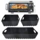 Conjunto de 3 frigideiras de silicone Ninja Air Fryer, para modelo de forno digital Air Fry SP0101, fácil de limpar e reutilizável