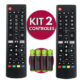 Controle LG KIT 2 CONTROLES TV LG Compatível Genérico Com Smart 4K LED LCD 24 32 40 43 50 60 Polegadas Controle LG