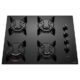 Cooktop 4 Bocas Preto com Mesa de Vidro Atlas U Top Bivolt