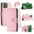 Dswteny Capa carteira para Motorola Moto G Power 5G 2025 com alça de ombro de pulso, capa de celular de couro PU padrão Argyle para XT2515-1 meninas mulheres rosa