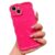 ekoneda Capa para iPhone 16 Plus, capa protetora de silicone fina e brilhante com moldura ondulada brilhante cor sólida fina para mulheres e meninas, rosa choque