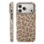 Fiyart Capa magnética para iPhone 17 Pro [compatível com MagSafe], linda moda marrom estampa de leopardo capa protetora fosca para mulheres meninas – marrom