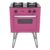 Fogao 2 Bocas Venax Mini Cook Pink Gas GLP