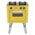 FOGAO A GAS MINI COOK 2 Q AMARELO GAS GLP